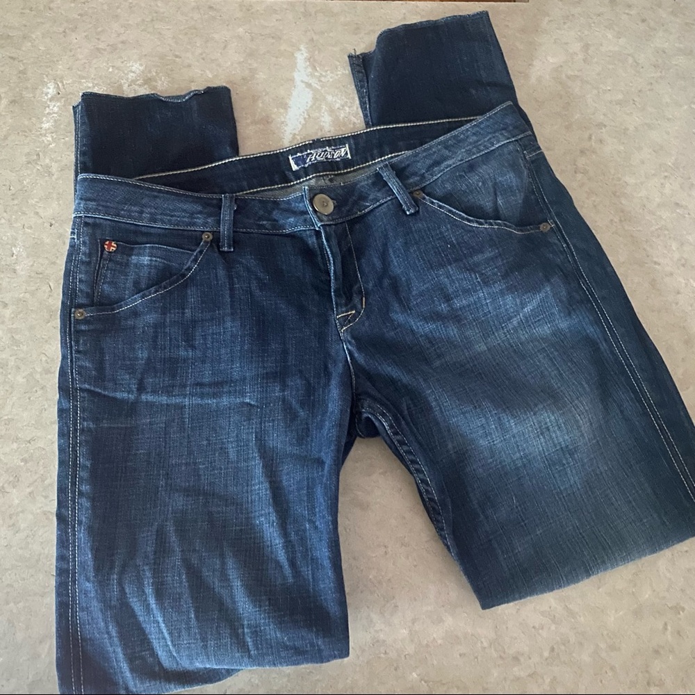 Hudson Jeans Dark Wash Collin Flap Skinny Jeans